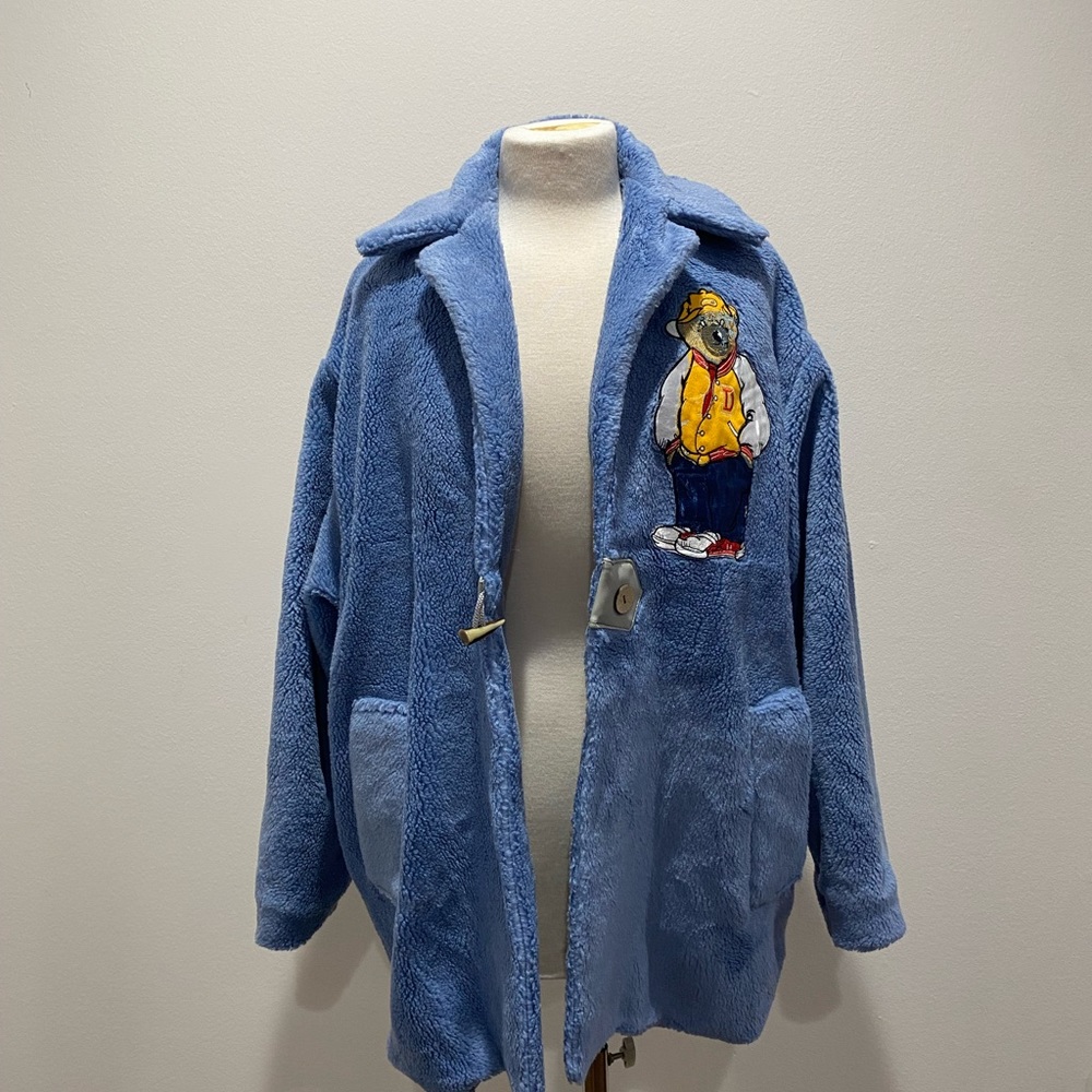 Blue casual coat